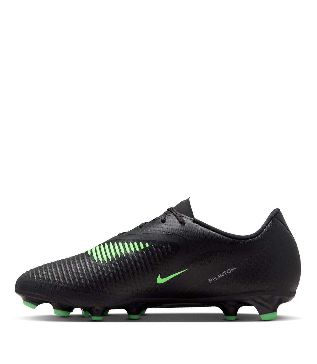 Mens Academy Firm Ground Football Boots Black Green Nike-2