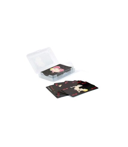 Jeu de 54 Cartes Coquin 10cm Noir