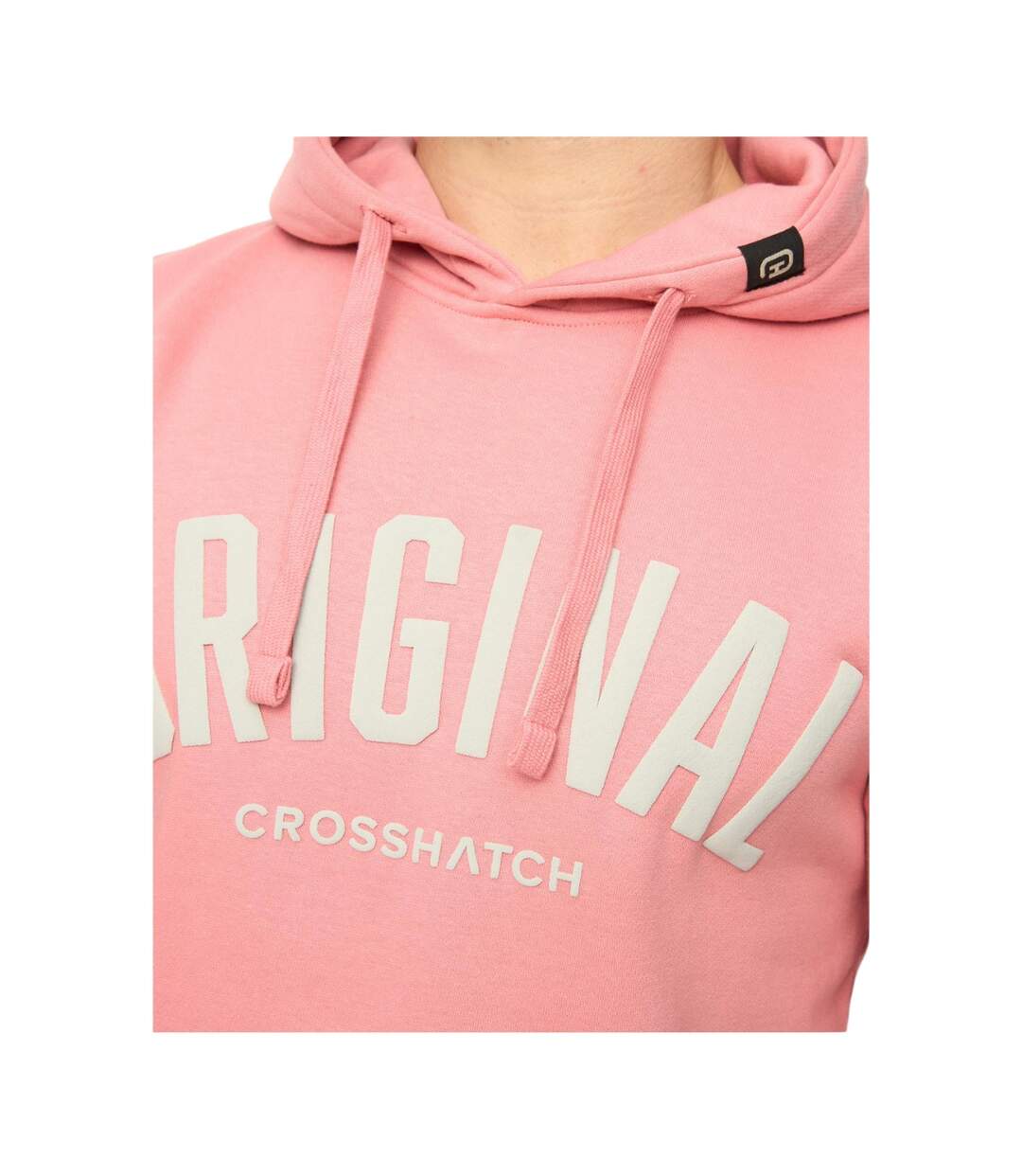 Mens Kensby Hoodie Pink Crosshatch-4