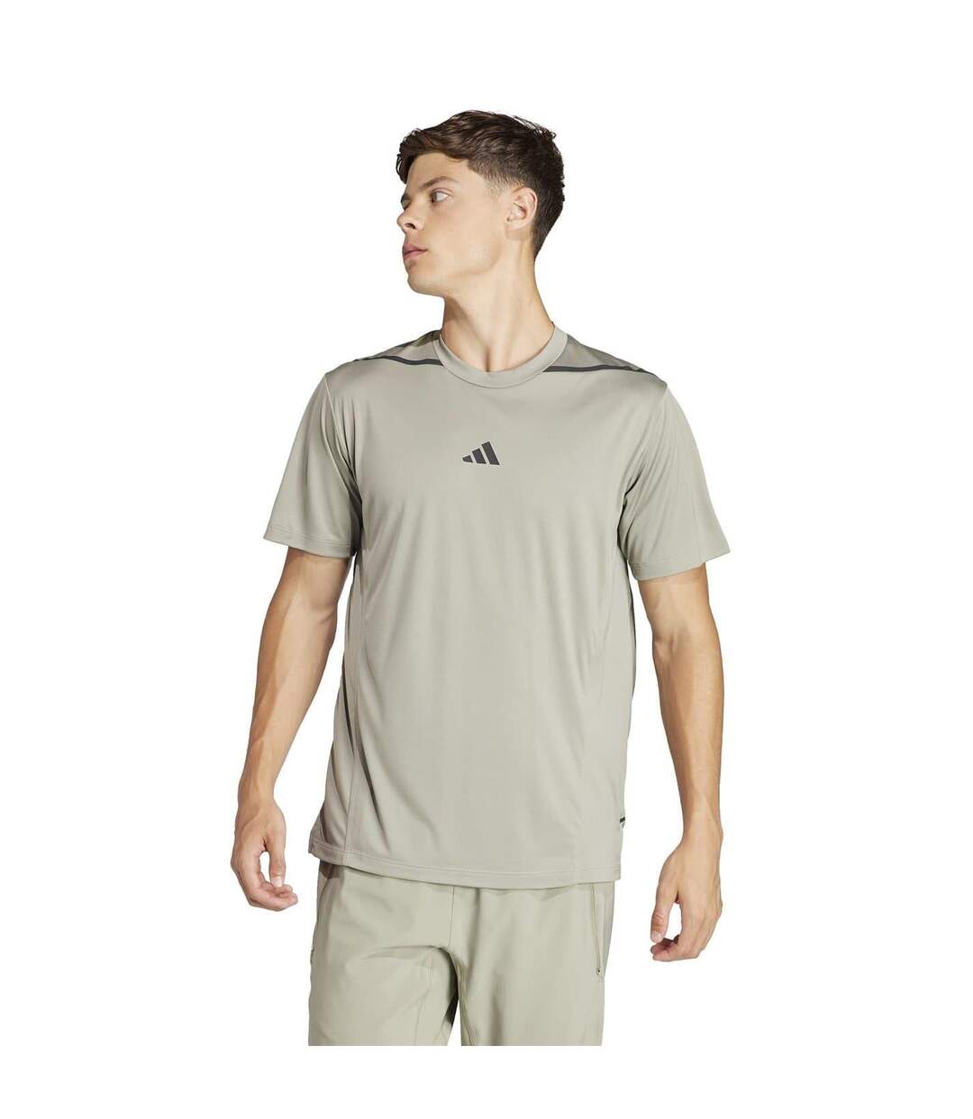 Mens Designed For Training T-shirt Pebble Adidas-3