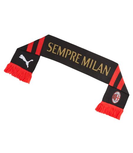 Ac Milan Logo Scarf One Size Red Puma