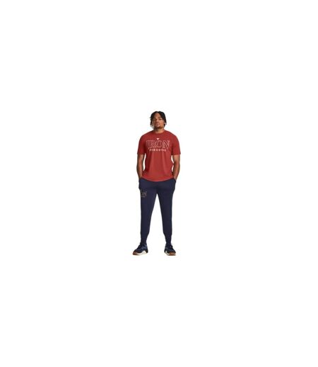Mens Project Rock Graphic Print T-shirt Red Under Armour