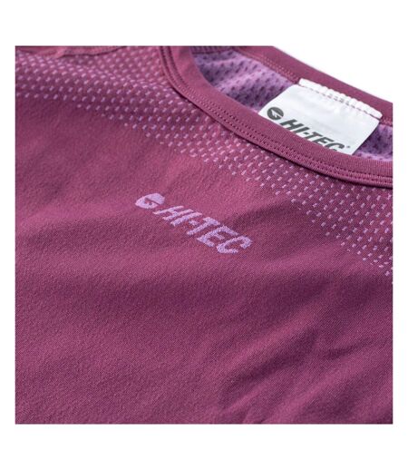 Haut Thermique Manches Longues Rair Femme Amarante Hi-Tec