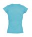 SOLs Womens/Ladies Moon V Neck Short Sleeve T-Shirt (Blue Atoll)