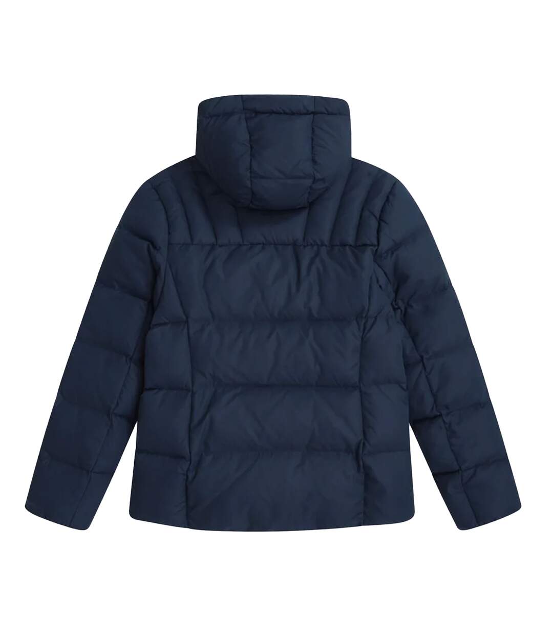 Womens/ladies Tech Midweight Down Jacket Navy Animal-3