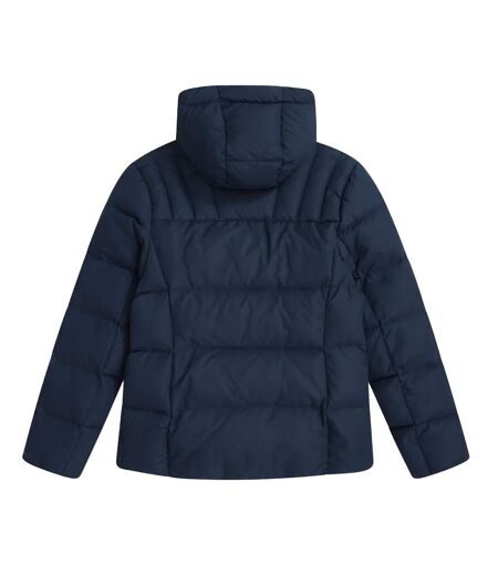 Womens/ladies Tech Midweight Down Jacket Navy Animal