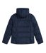 Womens/ladies Tech Midweight Down Jacket Navy Animal-3