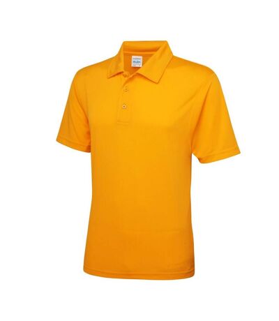 AWDis Just Cool Mens Plain Sports Polo Shirt (Gold) - UTRW691