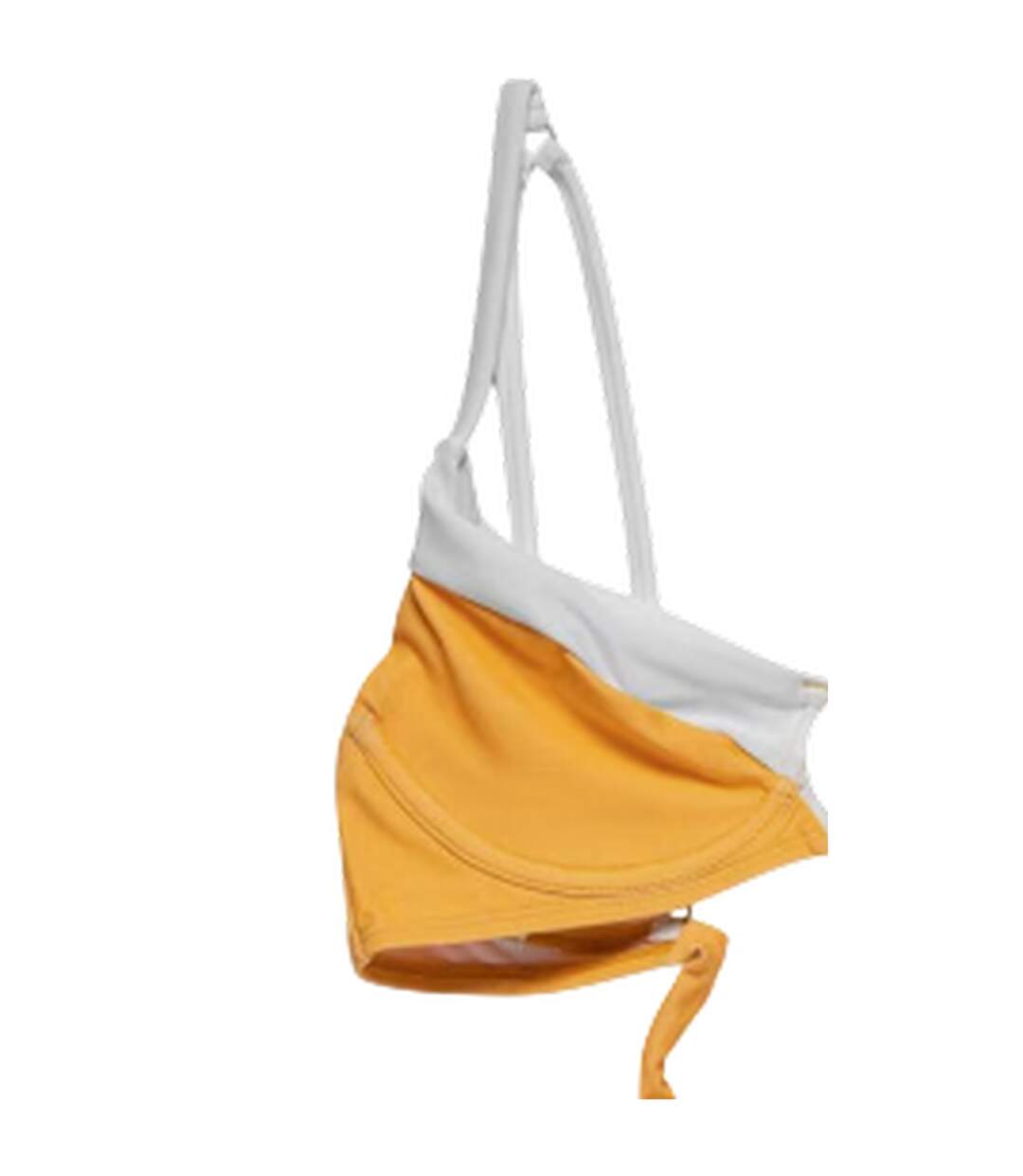 Womens/ladies Medusa Two Tone Bikini Top Yellow Panos Emporio-3