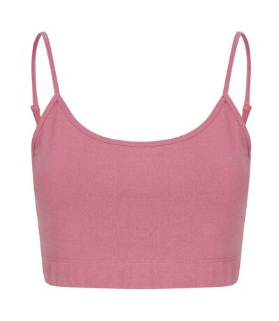 SF Womens/Ladies Sustainable Cropped Camisole (Dusky Pink)