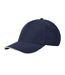 Casquette De Baseball Earthaware Classic Bleu Marine Français Blanc Beechfield-2
