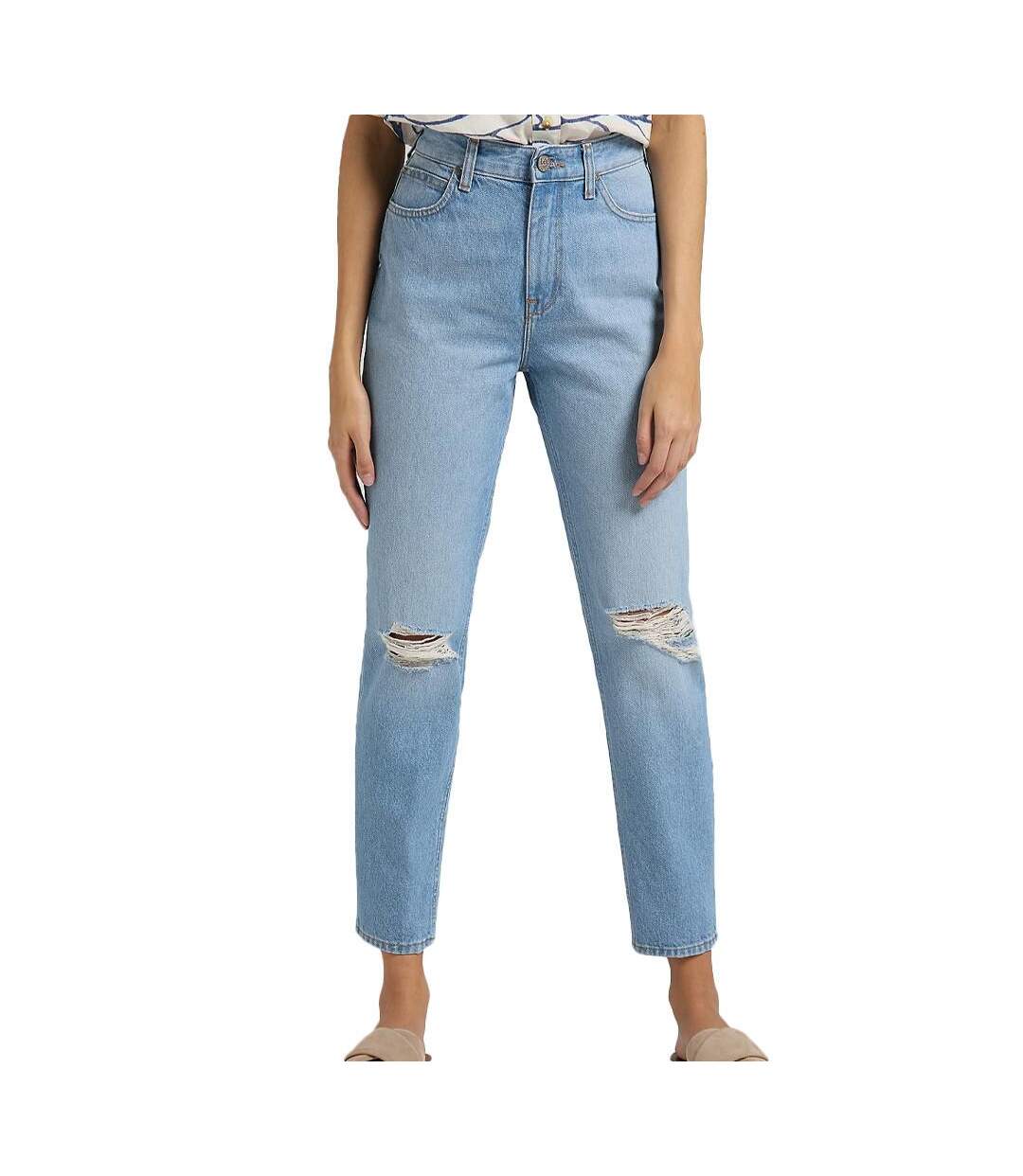 Jean Cropped Bleu Femme LEE Carol - W29-L31-1