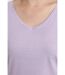 Tee Shirt Col V Manches Courtes Femme Maddy Orchid Bloom(violet) | Gerard Pasquier Gera-4