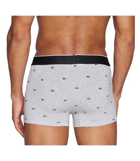 X3 boxers gris/noir homme lacoste logo 5h3411 - l