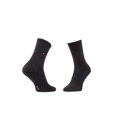Chaussettes Motif/style Uni Femme Noir Tommy Hilfiger