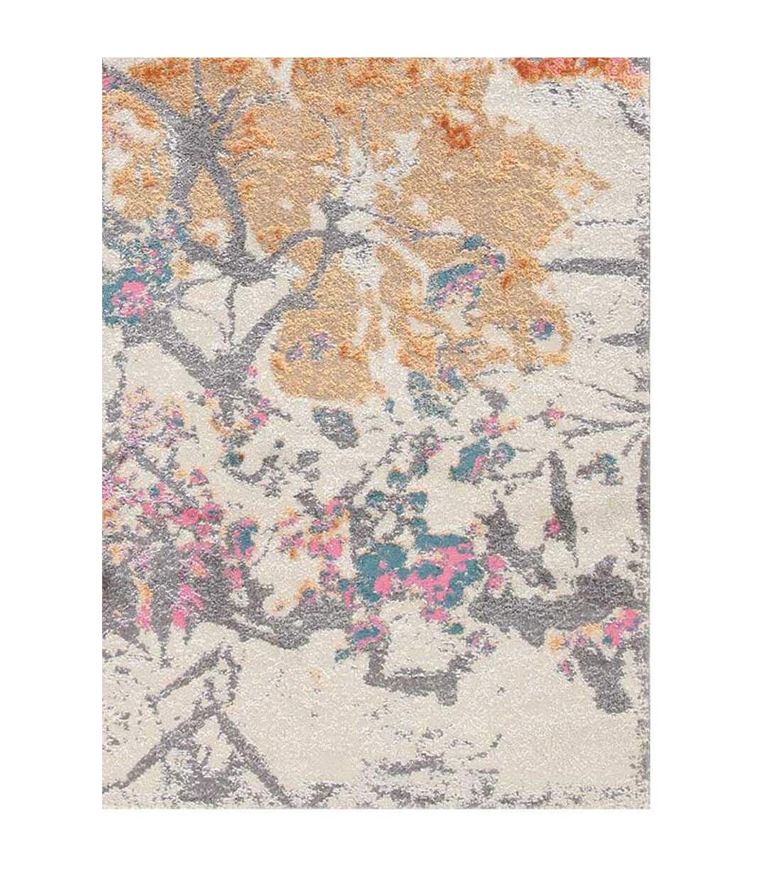 Tapis salon et chambre tissé motif floral GIORGIA 1