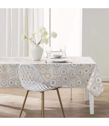 Nappe Imprimé Métallisé Eclipse 145x240cm Blanc