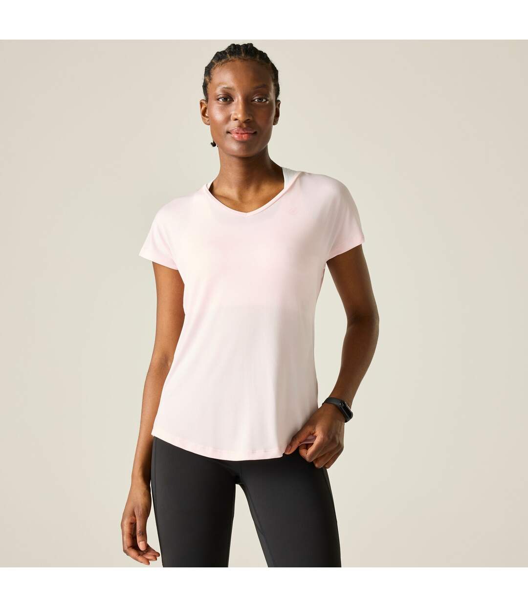 T-shirt Sport Vigilant Femme Rose Pâle Dare 2B-1