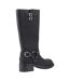 Womens/ladies Nash Tall Biker Boots Black Rocket Dog-2