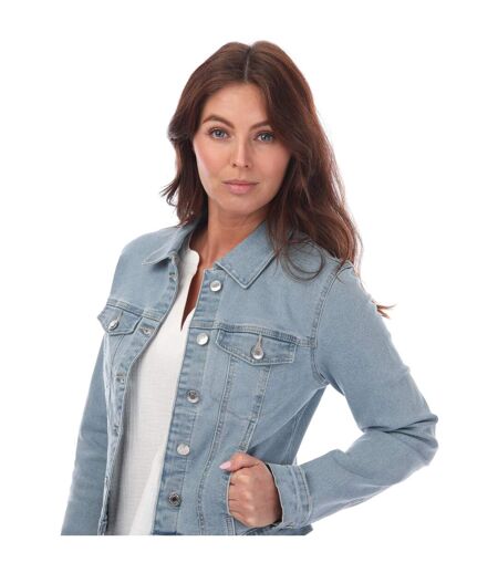 Womens/ladies Luna Denim Jacket Light Blue Vero Moda