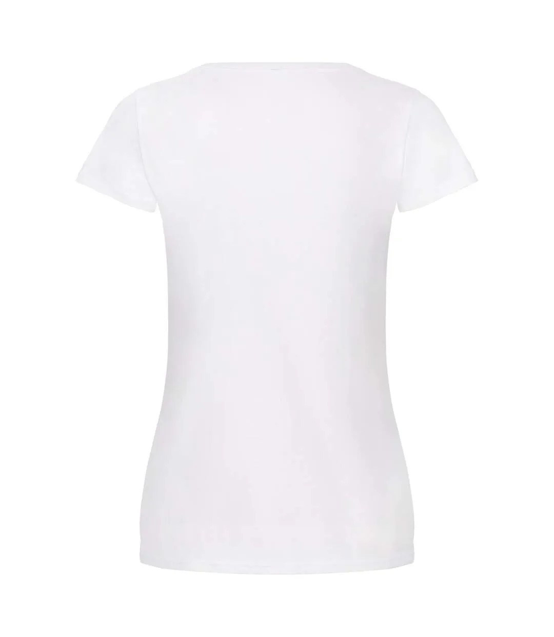 Womens/ladies Original T-shirt White Fruit Of The Loom-2