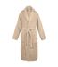 A&R Towels Adults Unisex Bath Robe With Shawl Collar (Sand) - UTRW6532