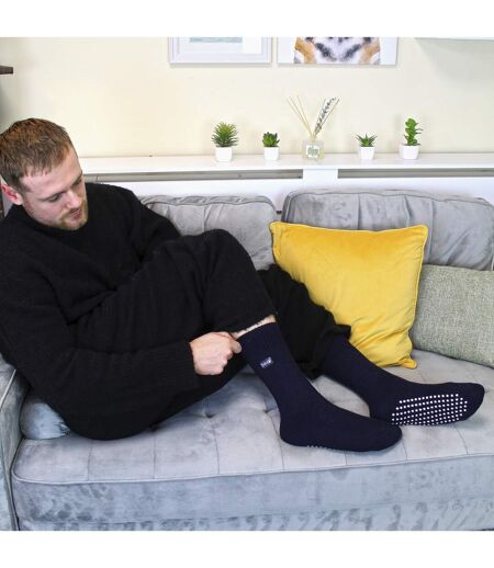 THMO Chaussettes Antidérapantes Homme Thermiques