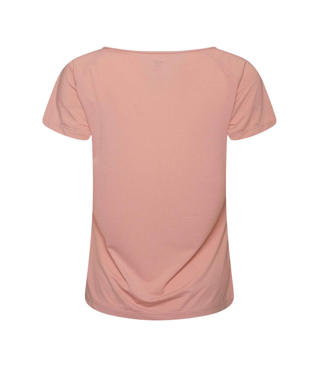 Womens/ladies Crystlz Plain Crew Neck T-shirt Powder Pink Dare 2B-2