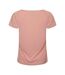 Womens/ladies Crystlz Plain Crew Neck T-shirt Powder Pink Dare 2B-2