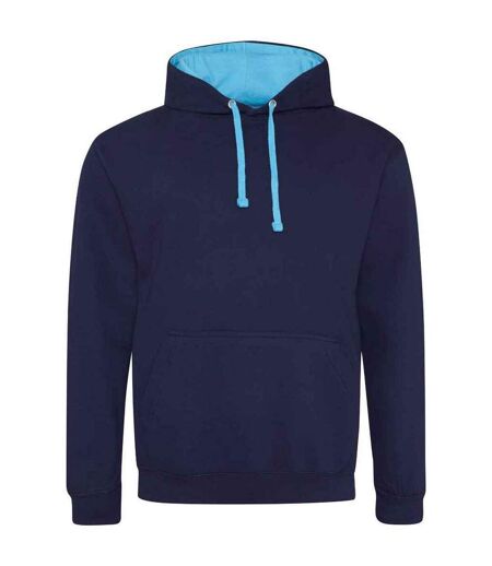 Sweat à capuche varsity femme bleu marine oxford / bleu Awdis Awdis