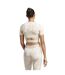Womens/ladies Techfit Camo Crop T-shirt Taupe Camo Adidas-3