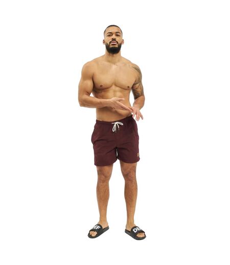 Mens Block Swim Shorts Cherry Urban Classics
