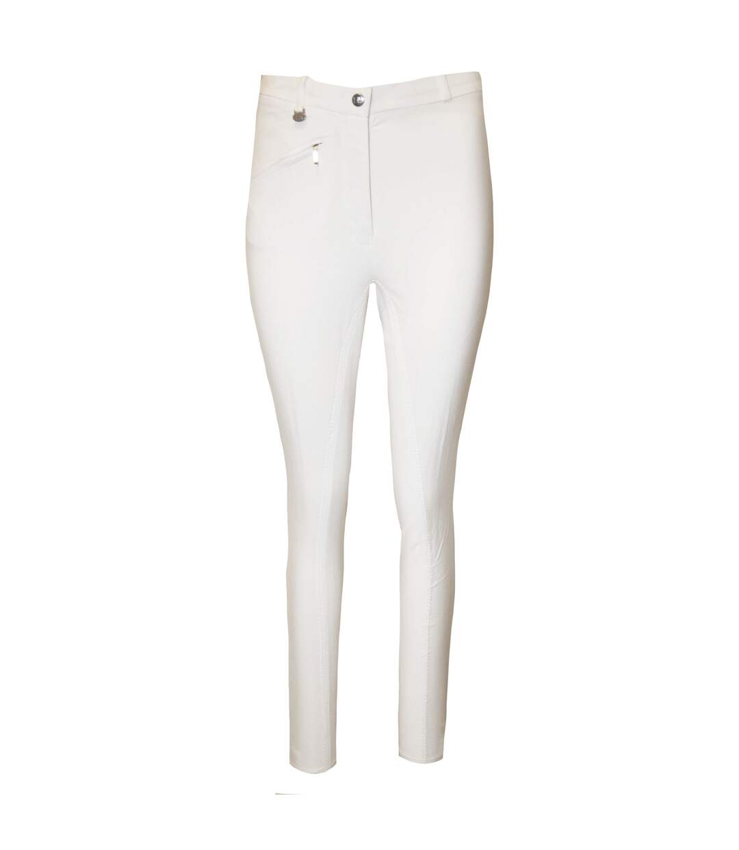 Pantalon d´équitation style femme blanc HyPERFORMANCE-1