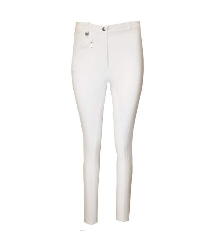 HyPERFORMANCE - Pantalon d'équitation STYLE - Femme (Blanc) - UTBZ1825
