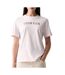 T-Shirt rose clair femme calvin klein jeans varsity-1