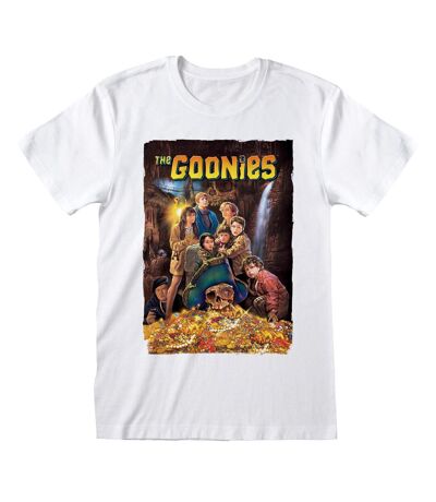 Goonies Unisex Adult Poster T-Shirt (White)