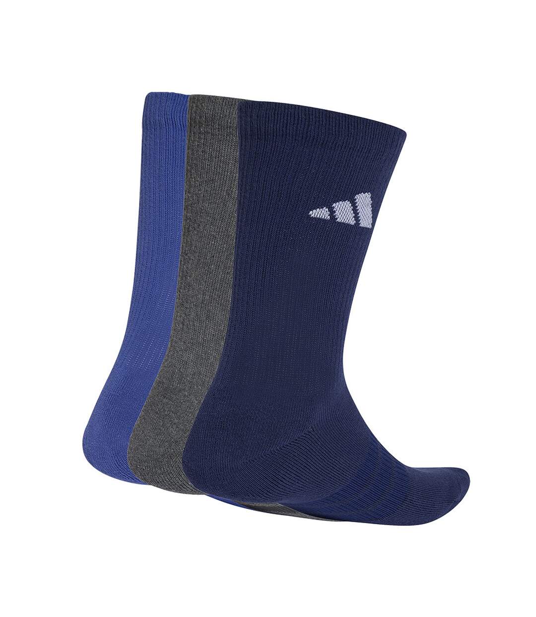 Lot De 3  Chaussettes Adulte Noir Bleu Marine Bleu Adidas-2