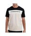 T-Shirt noir/beige homme le coq sportif contemporain n°2-1