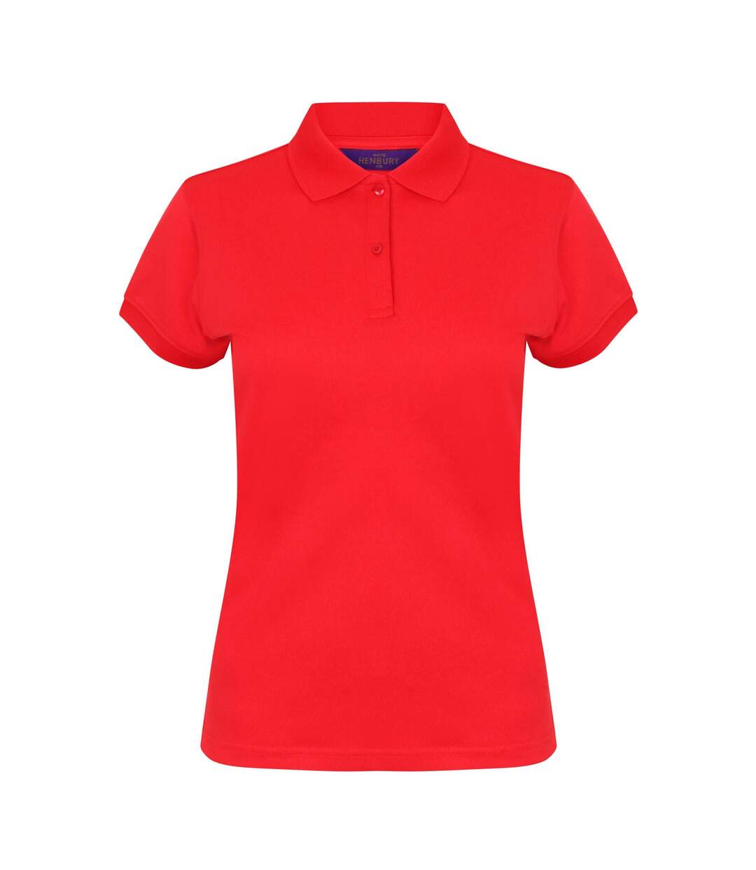 Polo sport à forme ajustée femme rouge Henbury-1