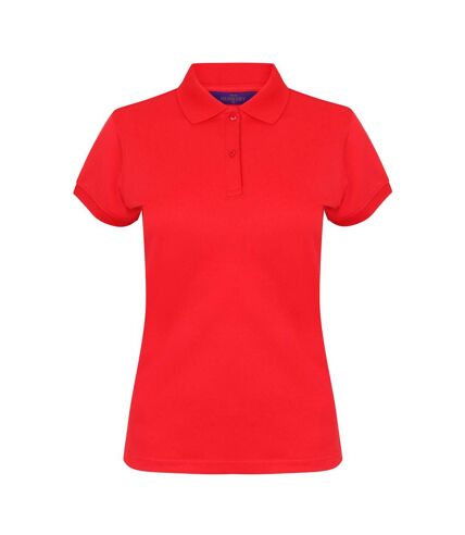 Henbury Womens/Ladies Coolplus® Fitted Polo Shirt (Red)