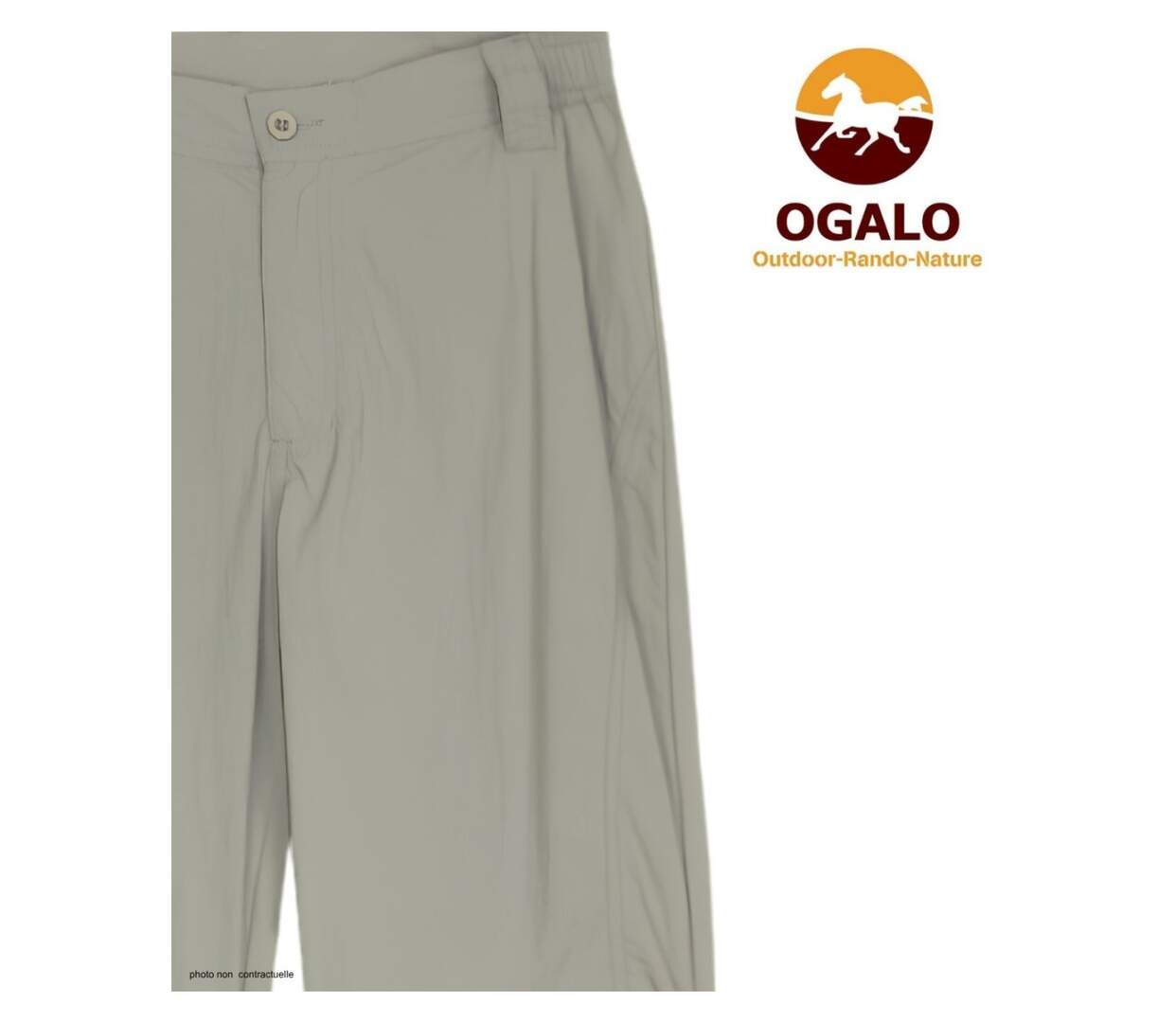 Pantalon Ogalo 111183U002 Beige : le confort d'une taille réglable allié à la légèreté du nylon-4