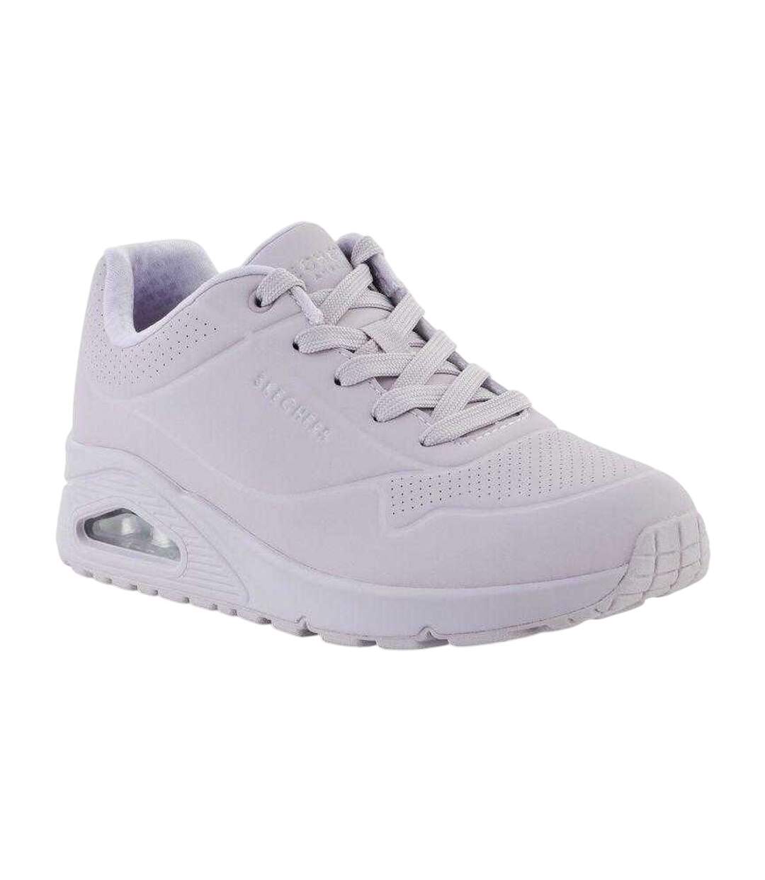 Baskets Uno Stand On Air Femme Violet Clair Skechers-1