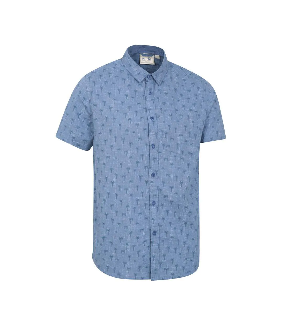 Mens preston illustration palm tree shirt blue Mountain Warehouse-4