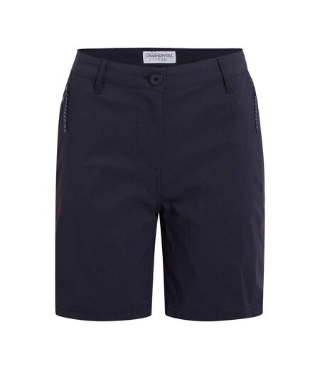 Womens/ladies Kiwi Pro Iii Casual Shorts Dark Navy Craghoppers