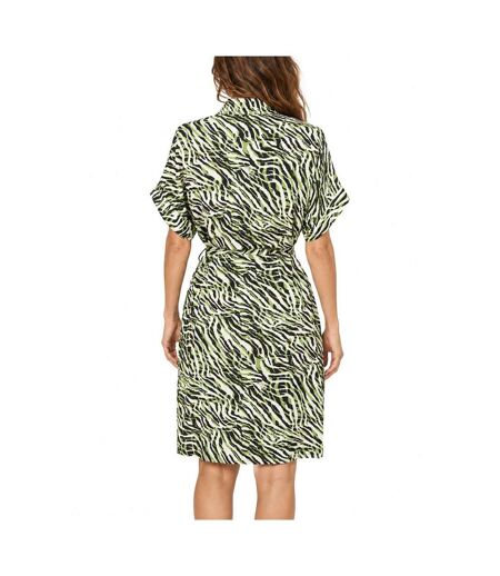 Robe verte imprimé léopard femme freeman porter raffia tigerly