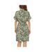 Robe verte imprimé léopard femme freeman porter raffia tigerly-2