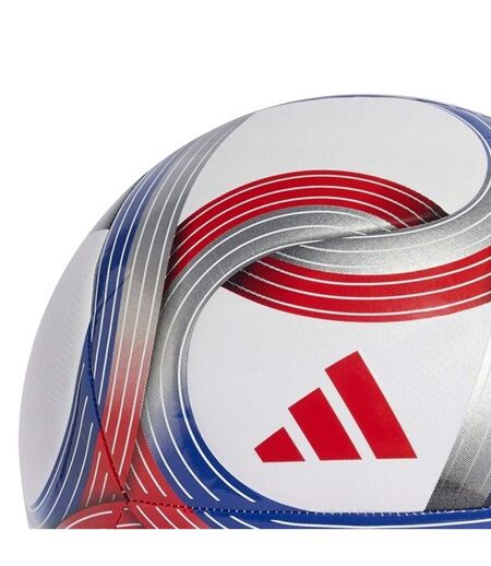 Ballon De Foot Pour Entraînement Motif/style Logo Mls Club Taille 5 Blanc Rouge Bleu Adidas