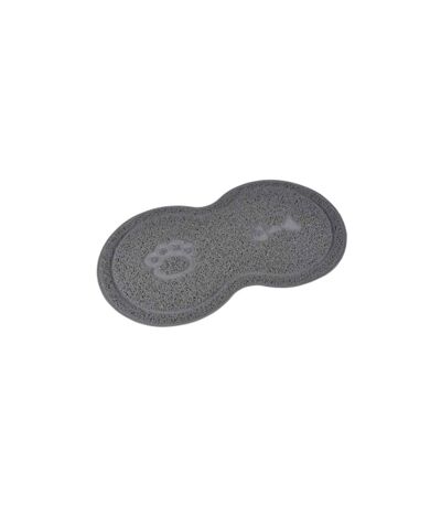 Tapis Repas pour Chien & Chat Double 46cm Gris