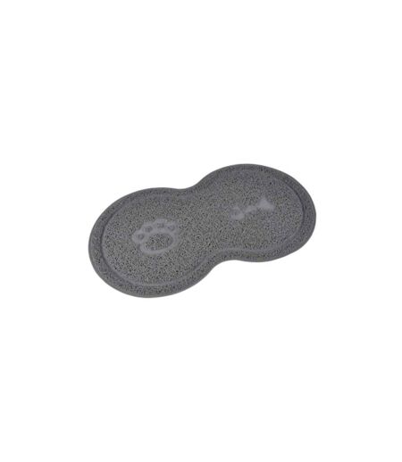 Tapis Repas pour Chien & Chat Double 46cm Gris