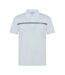 Polo Golf Motif/style Rayures Contrastées Homme Blanc Slazenger-1